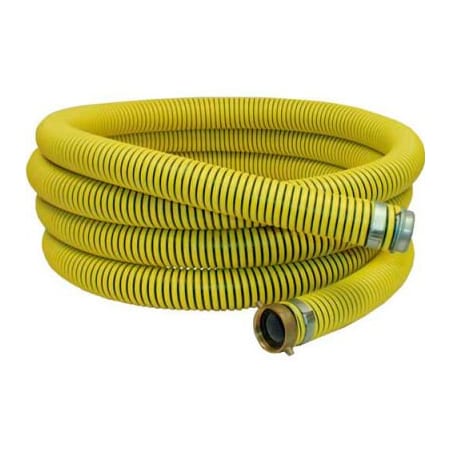 Apache 2" x 20' Fertilizer Solution Suction / Discharge Hose Assembly w/ M x F Aluminum Short Shanks 98128180
